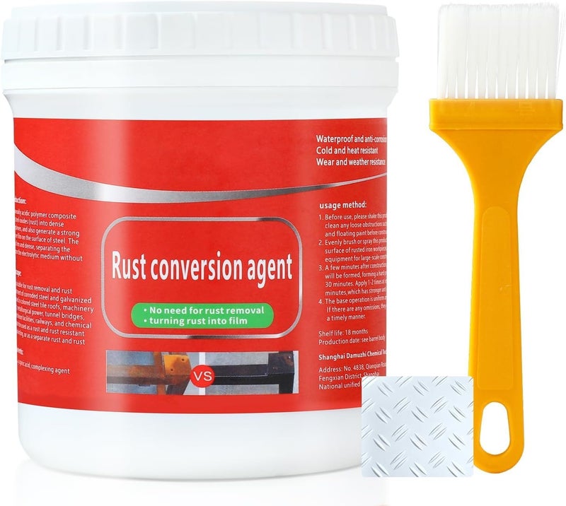 winblot Rust Conversion Agent 300g, Multi-Functional Anti-Rust Paint, Water-Based Metallic Paint, Rust Remover for Metal,Universal Anti-Rust Paint Rust Removal Conversion Agent (White) - Image 1
